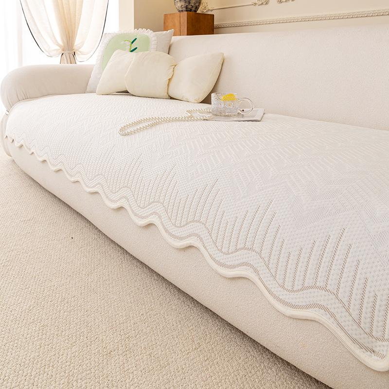 

New Summer Cooling Combination Sofa Cushion Fixed Summer Cooling Straight Row Mat Seat Cushion Cover Cloth Cover 90*70cm