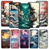 Japanese Landscape Phone Case For Realme 12 11 10 9 8 5G 7 6 GT5 GT3 GT2 Pro Plus C21 C11 C25 C35 GT Neo 2 3 3T 5 Soft Cover