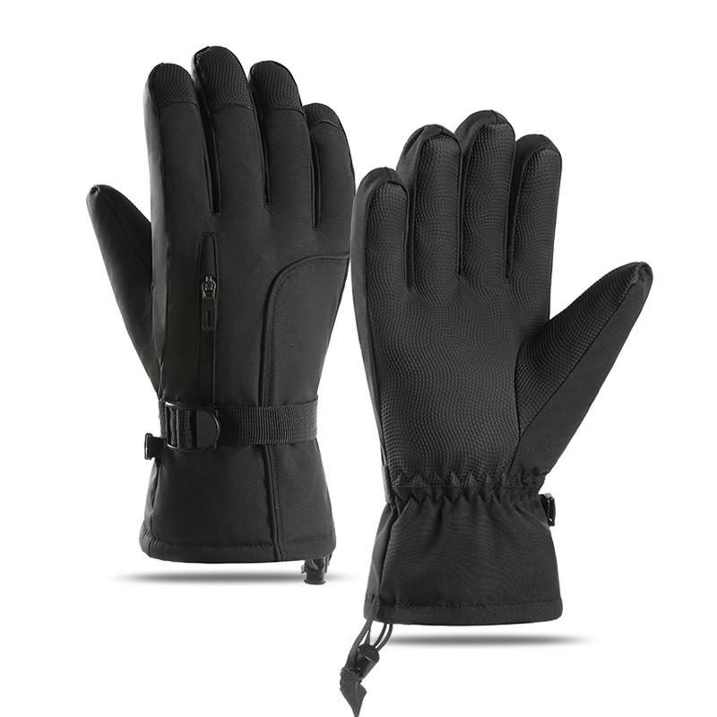 Winter Ski Gloves Men Women - Touchscreen Compatible Windproof Waterproof Thermal Lined Anti-Slip Thick Fleece