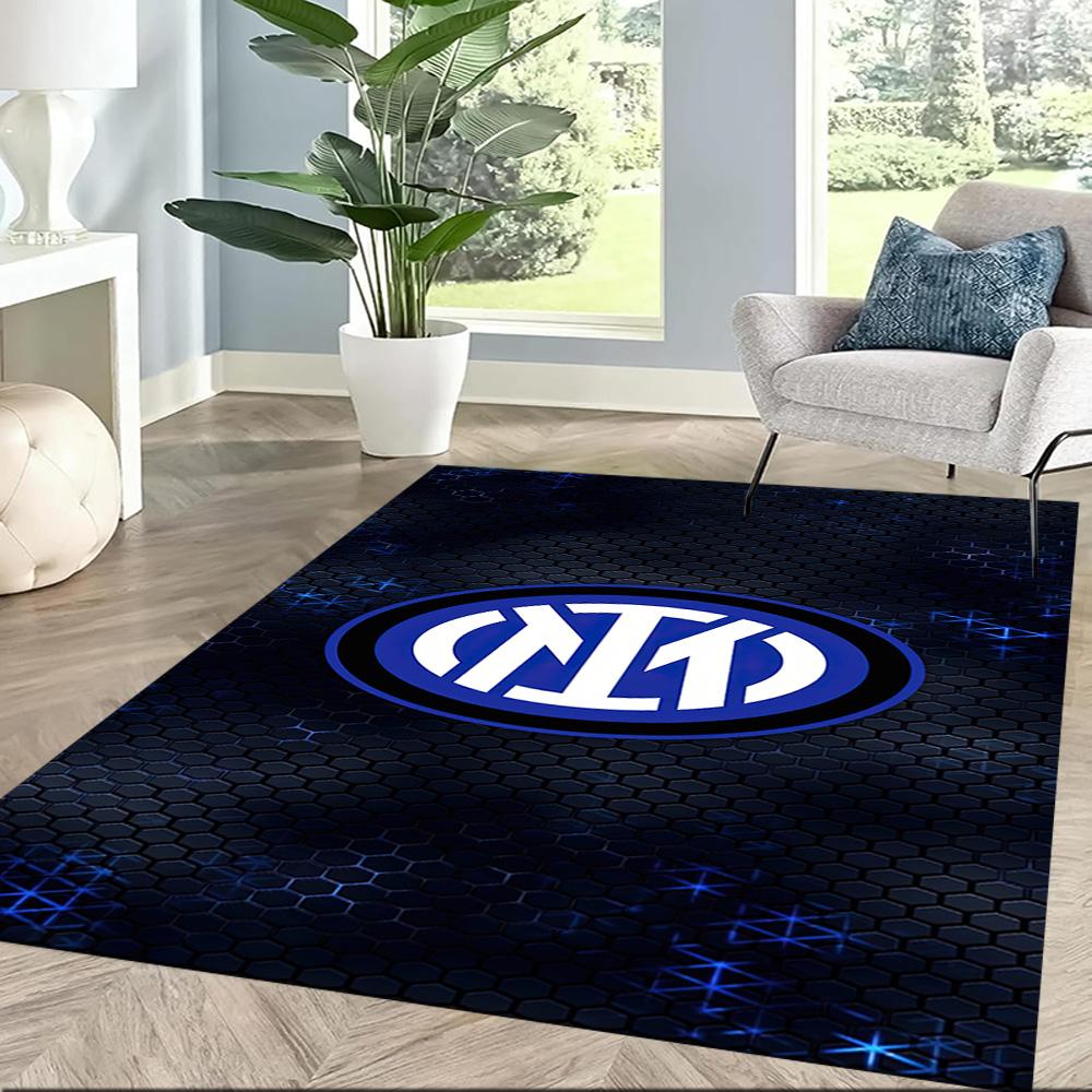 Inter Milan Floor Rug Office Rug Suitable For Hallway Dining Room Decorate Room Dormitory Antislip Carpet Office Home Decor