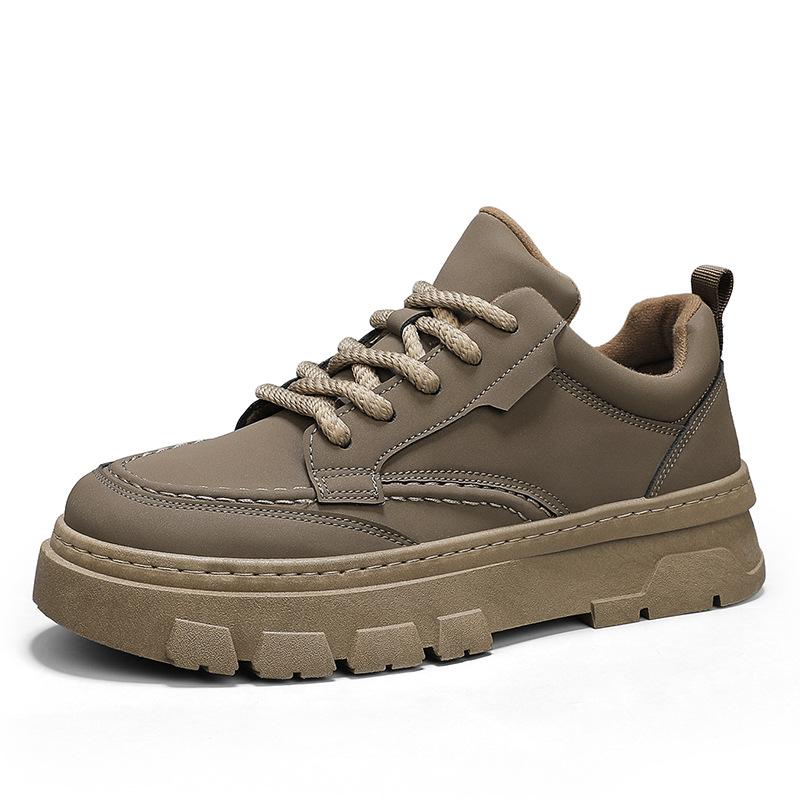 Low-top Leather Martin Trendy Shoes Men's Sports and Leisure Shoes Men's British Style Autumn Tooling Men's Shoes 2024 New