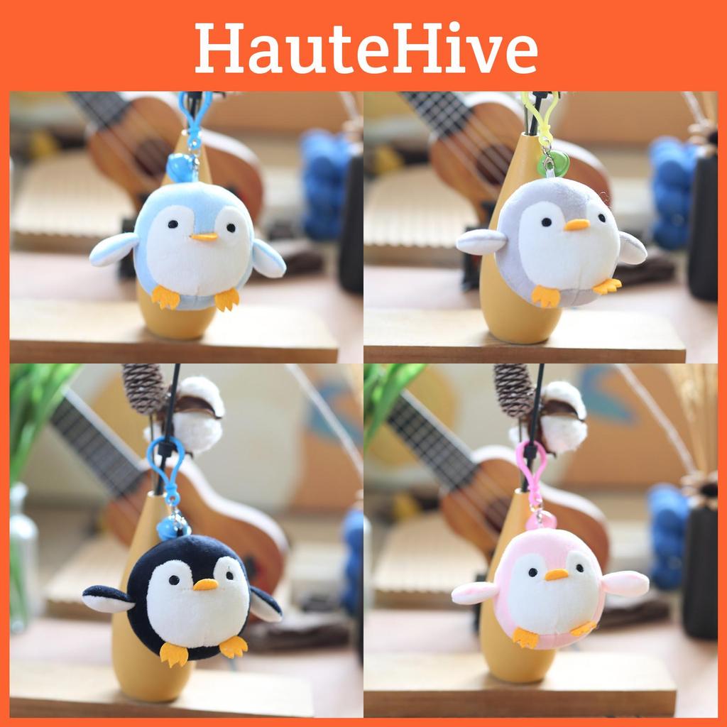 Charming Cartoon Penguin Plush Key Holder For Kids And Adults