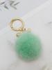 MAIA Mink Fur Keychain & Charm - Mint A
