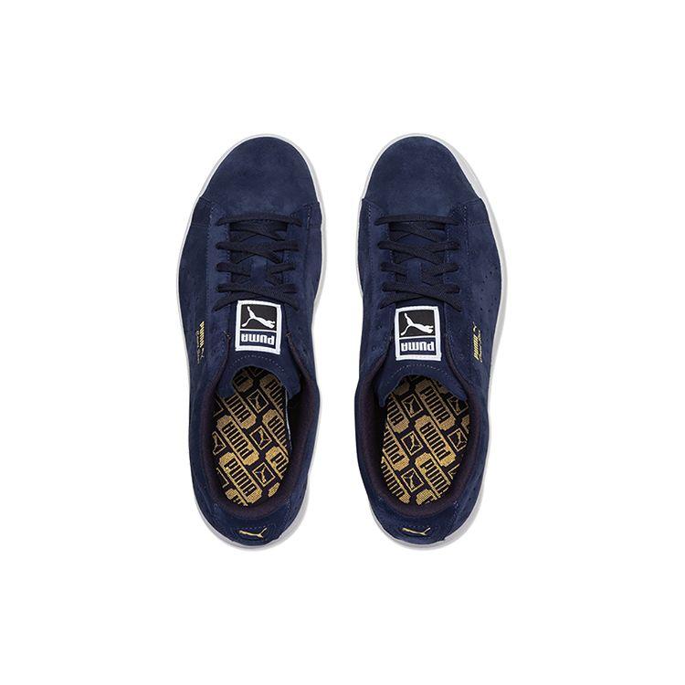 Puma Baskets Court Star en Daim Baskets Unisexe Bleu Blanc 364621-07