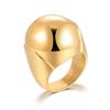 Small Size 6 7 Wedding Round Ball Ring for Women Gold Silver Plated Colorful CZ Stainless Steel Jewelry Bague