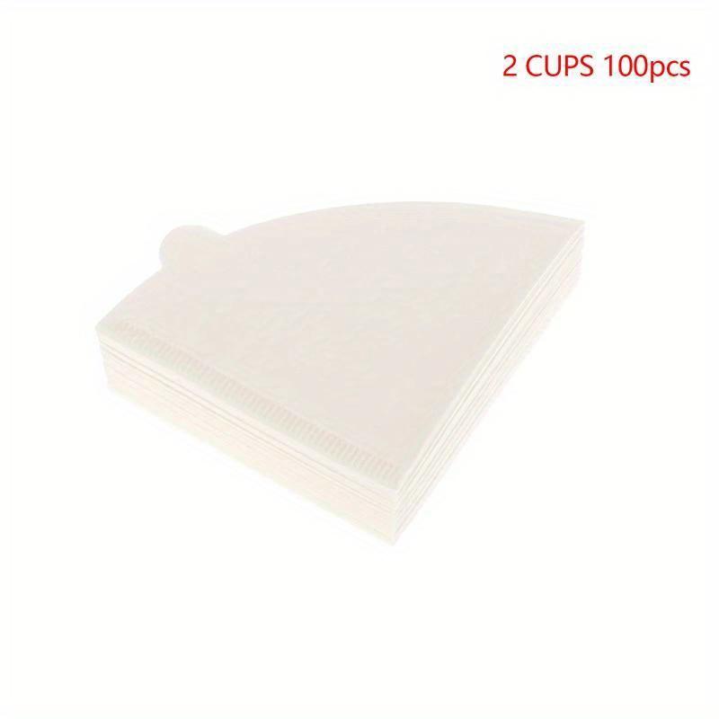 100 ks Papír na překapávanou kávu ve tvaru V z dřevité buničiny V60 Kónický Bílý Béžový Kávový filtr Sáček na kávový filtr Příslušenství pro kávovar na espresso a čaj