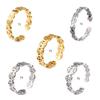 Women Lucky Charm Ring Money Catcher Coin Vintage Hollow Stainless Steel Finger Ring FengShui Rings Jewelry Accessories