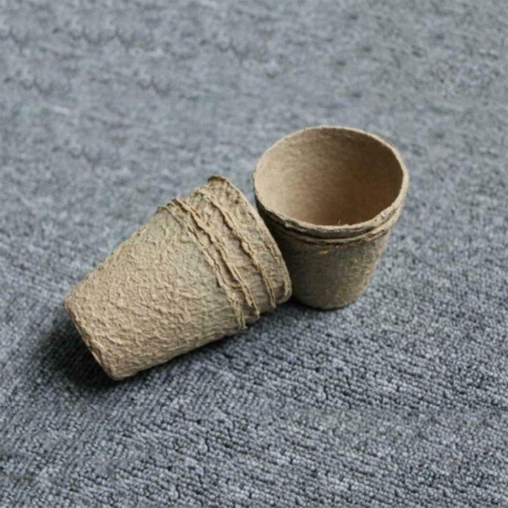 Round Planter Biodegradable Growing Sowing Grow Bag Seedlings Container Nursery Pots Flower Pot