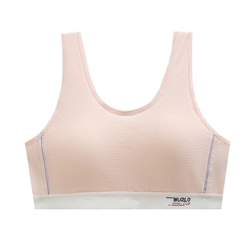 Youth Shockproof Sports Bra for Teen Girls – Breathable Running Vest XXL розовый
