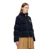 Puma X Vogue Collaboration Solid Color Appliqué Stand Collar Jacket Women Jacket Navy-Blue 536696-43