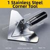 Stainless Steel Inside Corner Trowel For Drywall Plastering Construction Tool 18x11cm  For Drywall Finish Smooth Angle Tool