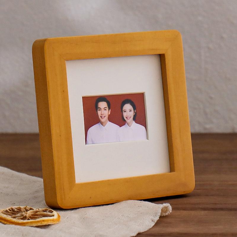 

Mini Vintage Picture Frame Creative Frames Photos Wooden Photo Card Holder Kids Baby Photo Frame Home Decor Porta Retrato frame 10.8x10.8