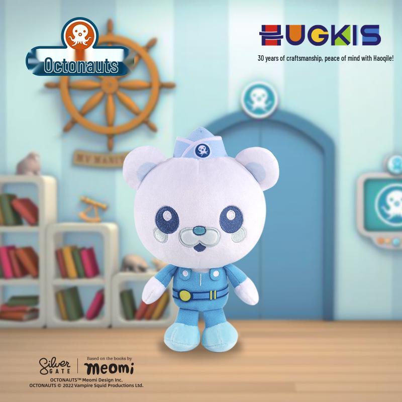 Octonauts Plush Toy Set: Captain Barnacles, Kwazii, Peso, Dr. Shellington, Professor Inkling