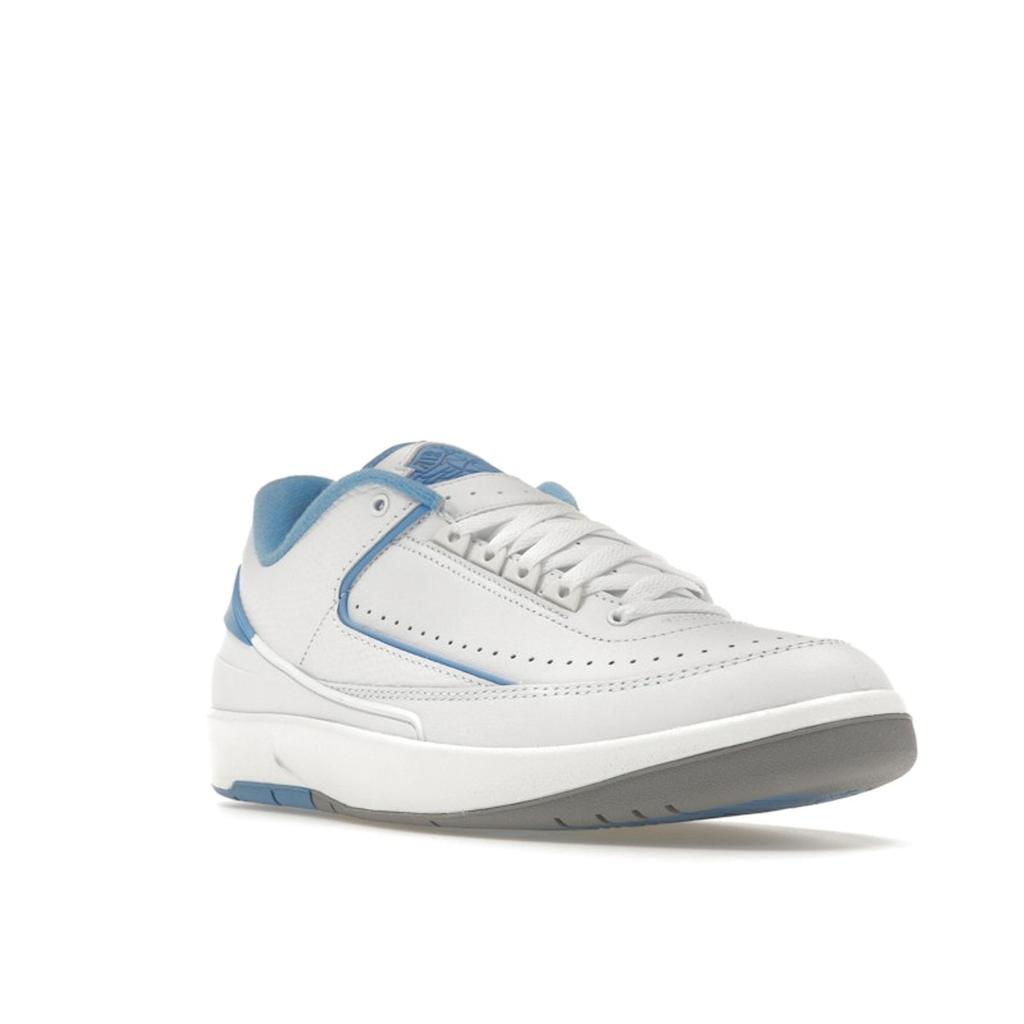 Air Jordan 2 Retro Low UNC Men Sneakers White University-Blue Cement-Grey DV9956-104