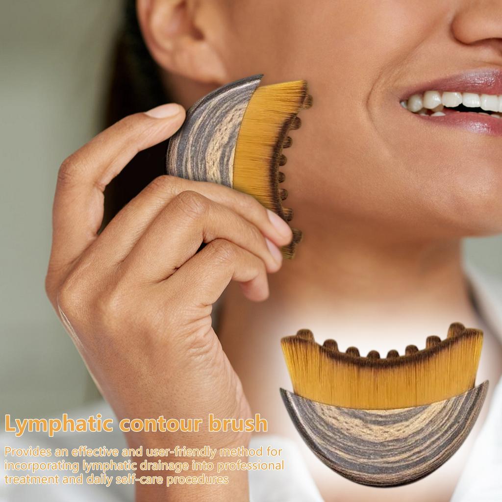 Lymphatic Face Brush, Dry Brushing Face Brush, Lymphatic Drainage Massager For Face, Chin & Jawline Sculpting