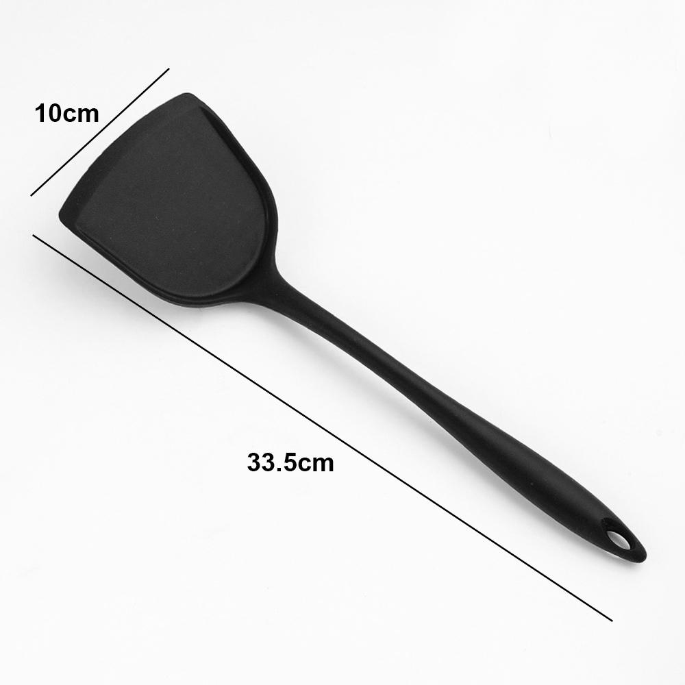 Silicone world Food Grade Silicone wok spatula spoon Baking Tools Shovel Kitchen Spatula Long Handle for non-stick Turners