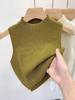 Women Knitted Tank Top Summer Fall Slim Sweater Short Sleeveless Solid Spring Autumn Sweaters Pullovers