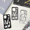 Apple 17 Pro Max Flame Heat Dissipation Case: Hollowed-Out, Frosted, Electroplated, Drop-Proof for iPhone 16/15.