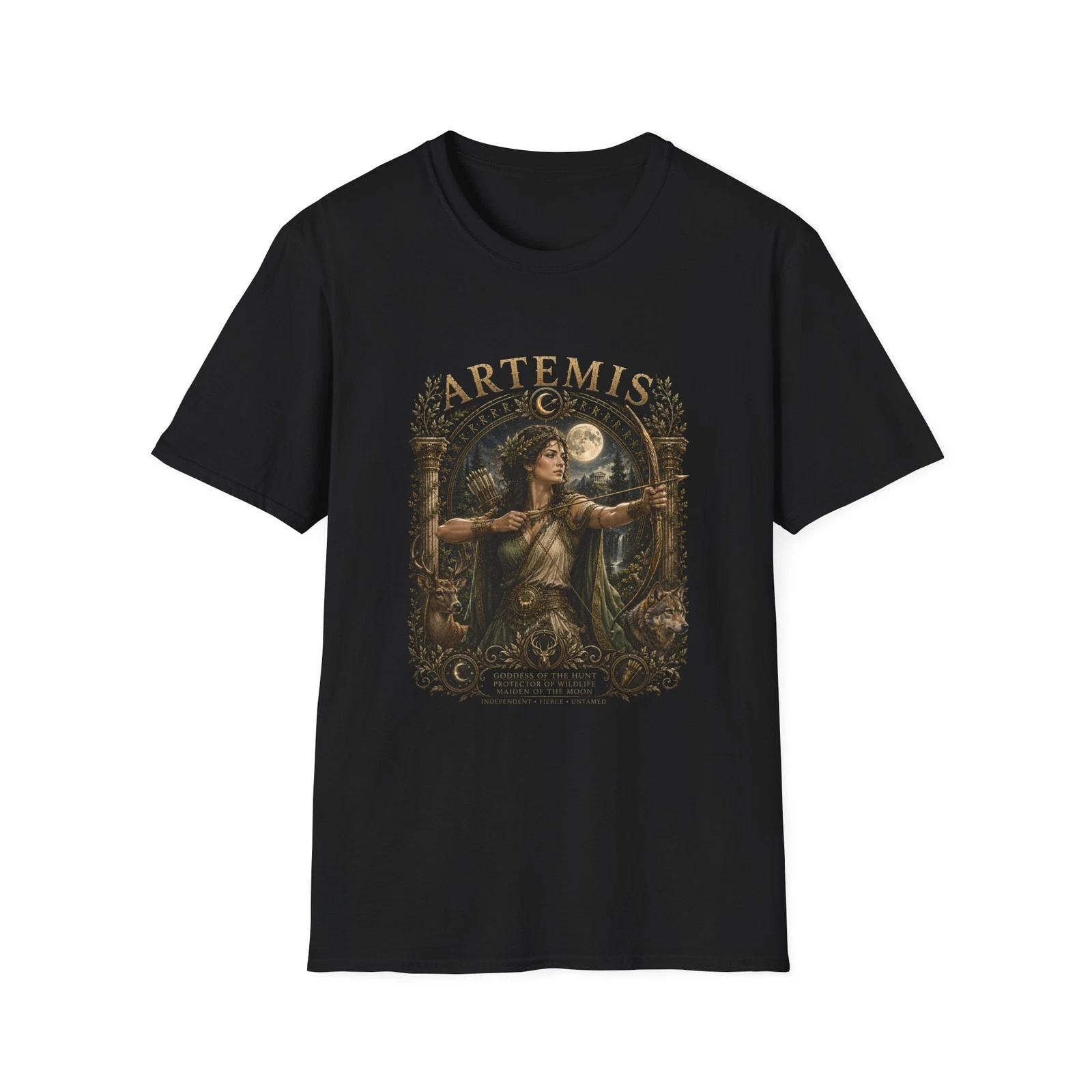 Artemis Goddess Archer Children s Children s Children s T Children s T-shirt Moon Huntress Mythology Graphic Tee 160