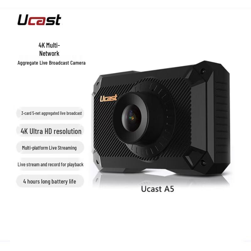

UcastA5 4K Multi-Network 4G Live Streaming Camera