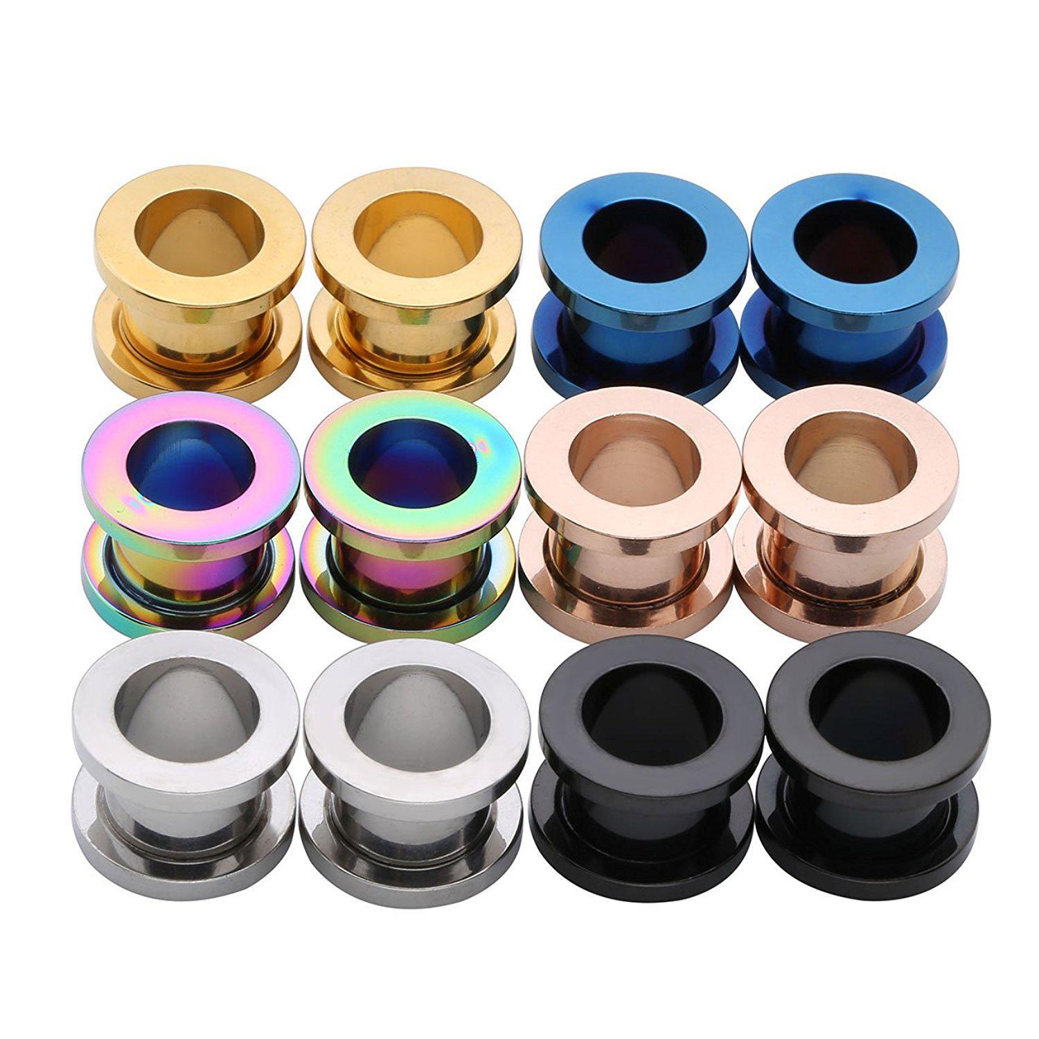 

316L Stainless Steel Ear Expansion Piercing Jewelry Pulley 2mm
