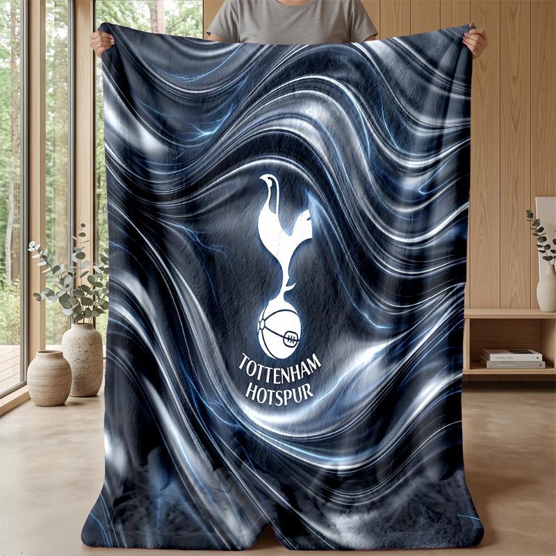 Tottenham Hotspur Theme Blanket Soft Flannel Blanket Plush Throw Blanket Cozy Sofa Bed Blanket for Home Decor