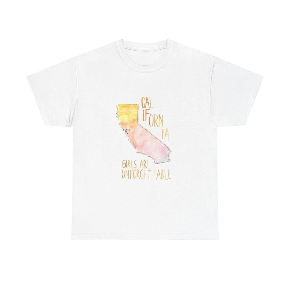 California Girls Retro Vintage Graphic T Shirt Unisex Heavy Cotton Tee