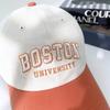 Unisex Basic Daily Baseball Cap Boston Color Block Ball Cap
