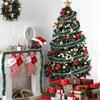 20/2M Christmas Ribbon Garland Xmas Tree Foil Pull Flower Ribbons Ornaments Green Cane Tinsel Wedding Party Decoration Supplies