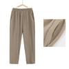 Women's Elastic Waist Casual Embroidered Trousers for Mature Ladies