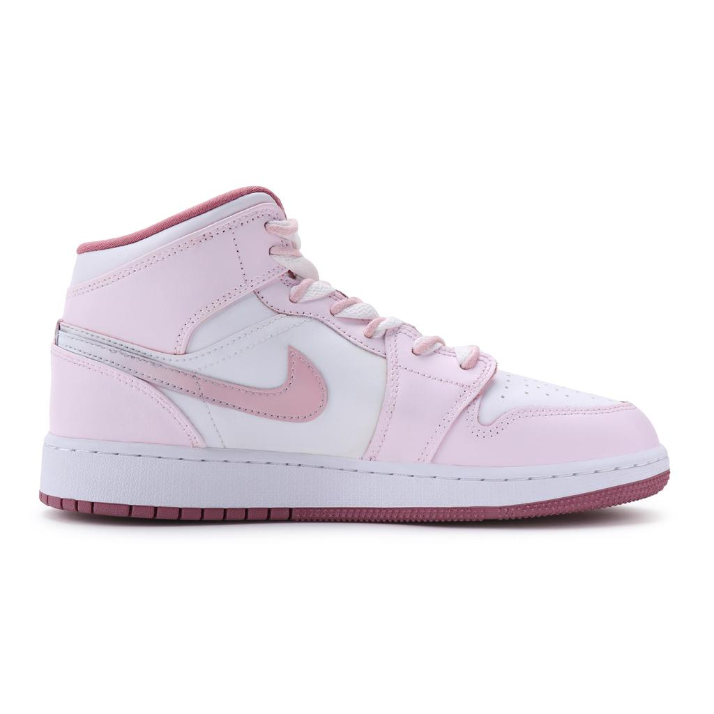 Jordan Air Jordan 1 Vintage Basketball Shoes Women's Mid top White DQ8423-616(Team80-)