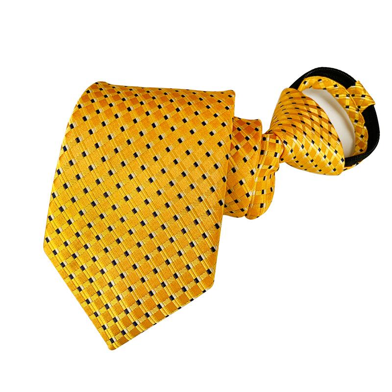 Men's 8cm Lazy Zipper Tie - Easy-Pull Formal Business Tie