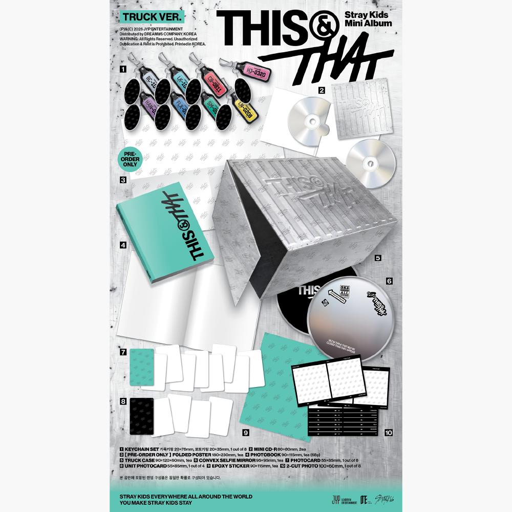 Pre-comandă Stray Kids Album THIS & THAT versiunea Camion. & MAGAZIN POB