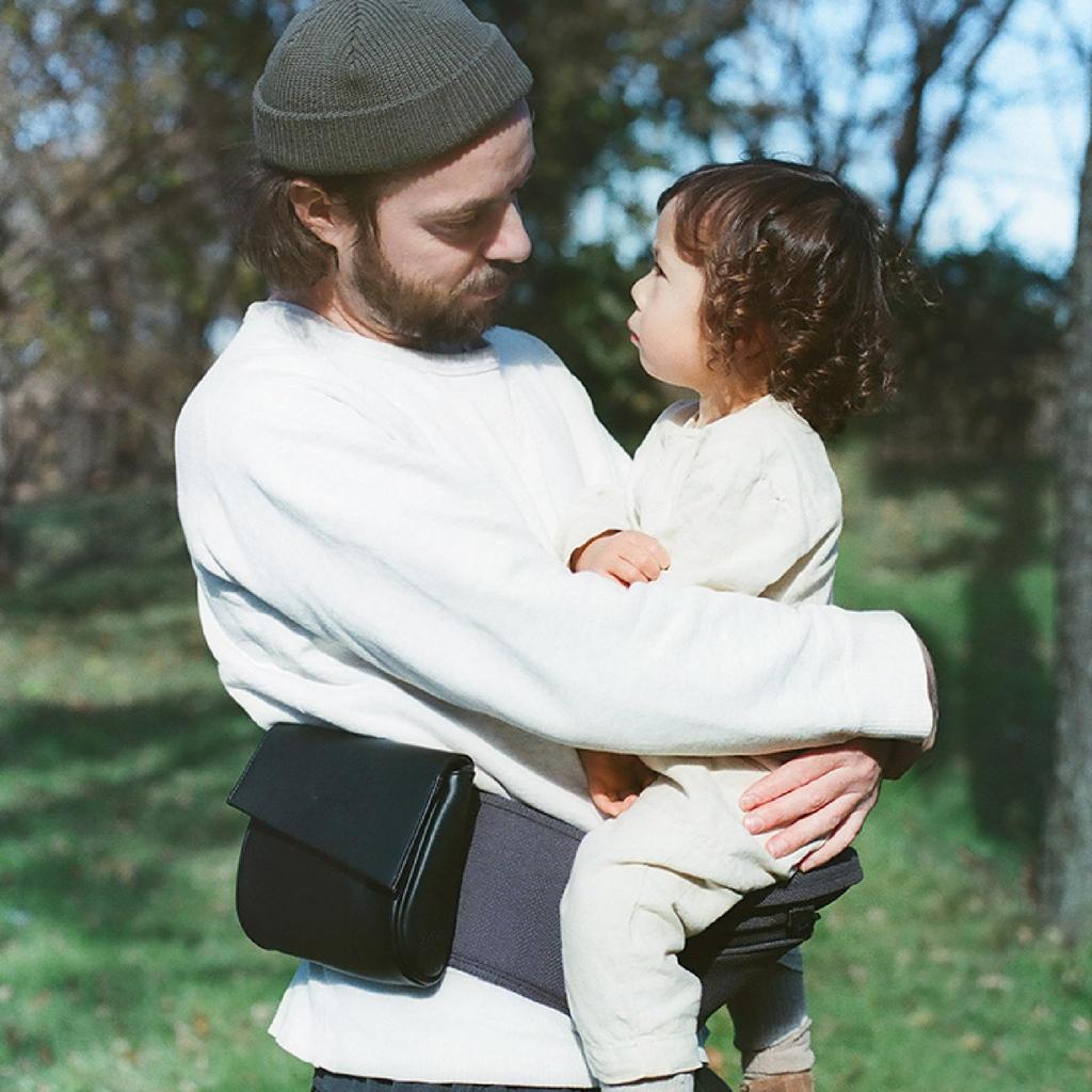 MATO X Beren First Set CHARCOAL Baby Carrier and Hip Seat Carrier BABY&Me (newborn Set) BM-10-04