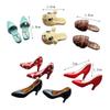 1Pair Miniature High Heels Decoration 1/12 Scale Dollhouse Mini Slippers For Doll Shoes DIY Accessories Toys