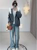 AI Yuan 2025 Winter Plus Size Women's Hooded Sweater with Fur Collar & Dual Zipper, Design MM F701.