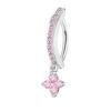 Stainless Steel Belly Button Stud with Hollowed-out Bow-shaped Belly Button Accessory