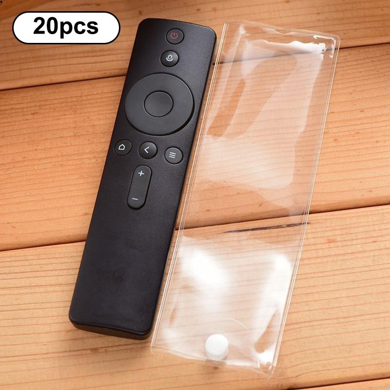 Universal TV Remote Control Protective Cases | Clear Plastic Dustproof Covers for Various Remote Controls (Pack of Multiple)