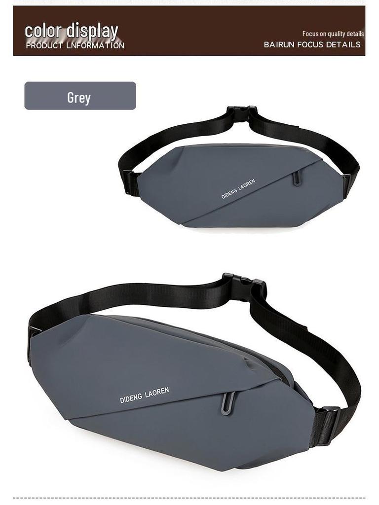 Men's Multifunctional Crossbody Chest Bag for Running, Cycling, and Outdoor Sports