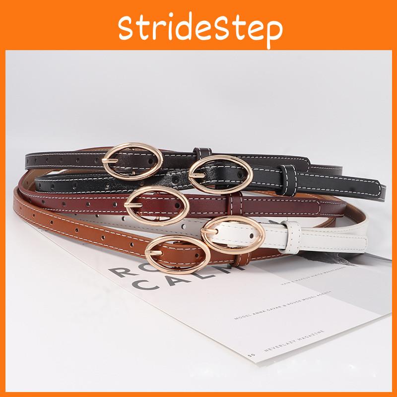 Slim Black Womens Belt Minimalist Versatile Dress Decor Jeans Korean Accessory