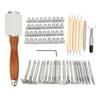 Leather Sculpture Stamping Tools Incisive DIY Durable Sturdy Convenient Leather Working Tools