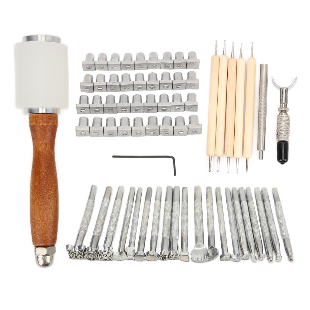 Leather Sculpture Stamping Tools Incisive DIY Durable Sturdy Convenient Leather Working Tools