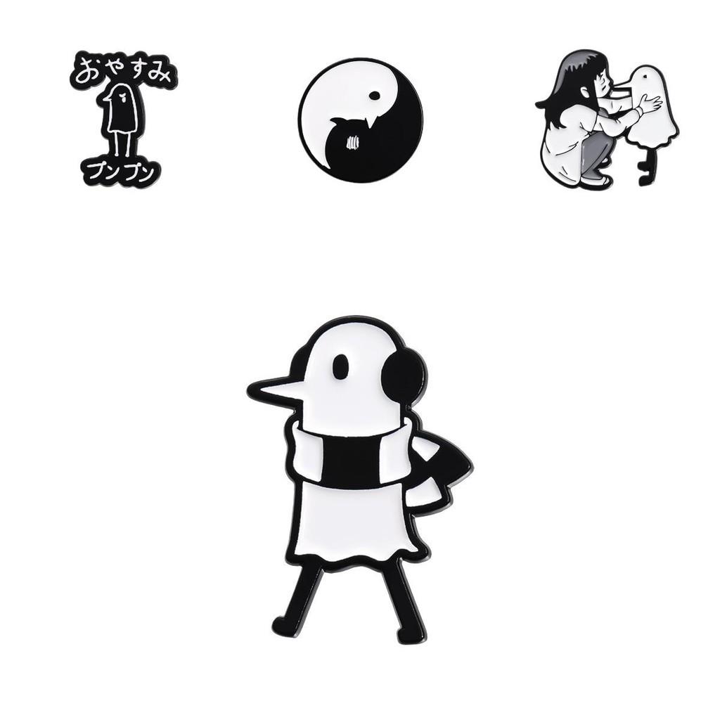 Unique Alloy Cartoon Character Brooch Colorful Fun Decorative Pin For All Occasions