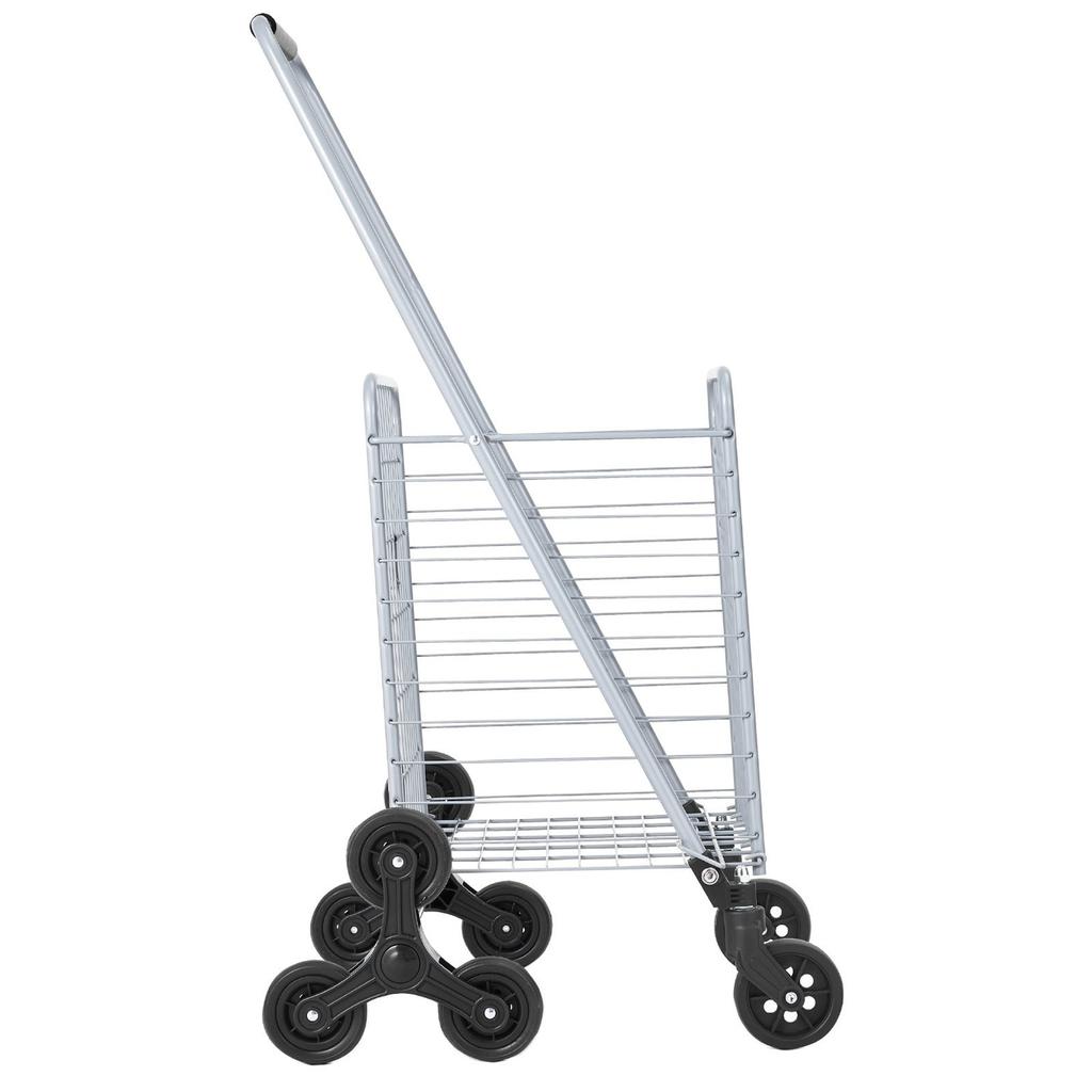 Stair Climbing Cart Foldable Shopping Cart 45L with Stair Climbing Wheels