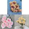 Wedding Diamond Rose Bouquet With Plush Fabric And Decorative Use For Hotel And Home Decor