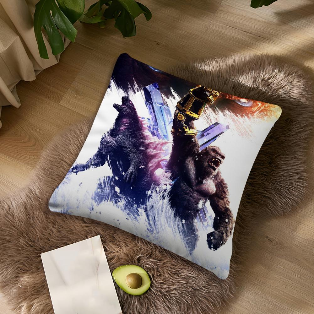 Classic Film K-Kong cushion cover Living Room Headboard Office Cushion G-GodzillaES Bedroom Cushion Sofa Nap Time Pillow Case