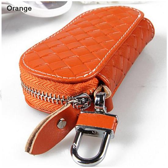 Genuine Leather Zipper Premium Crocodile Embossed Car Key Bag Mens Business Business Car Remote Package