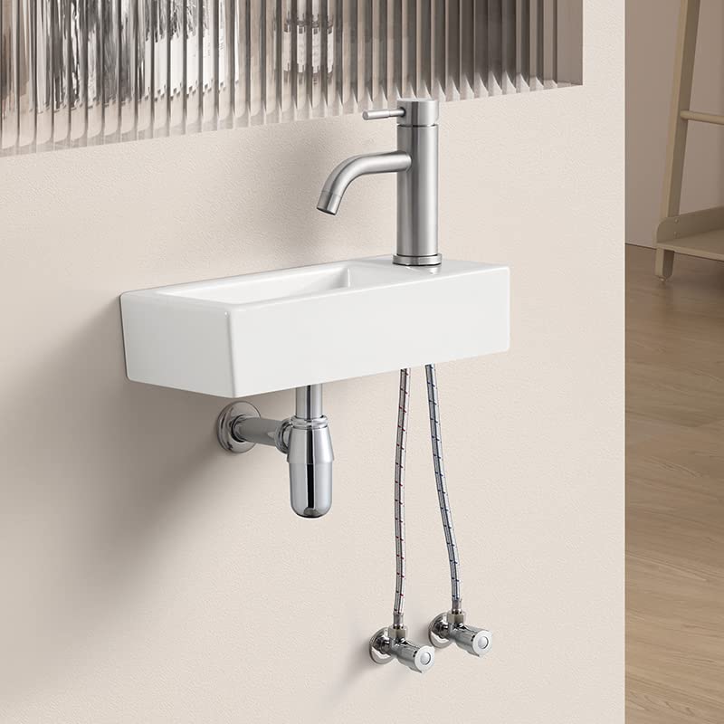 Mixed Mini Hand Wash Basin Wall Mounted mm Hand Wash Basin Set Small Wash Bowl Stylish Wash Bowl Compact Wash Basin Hand Wash Bowl Wall Mounted