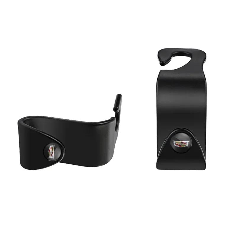 ctznhv1 4/2pcs ABS Car Seat Back Hooks Storage Holder Hook for Cadillac Badge ATS CTS Escalade SRX XTS XT5 STS CT5 CT6 BLS DTS Deville