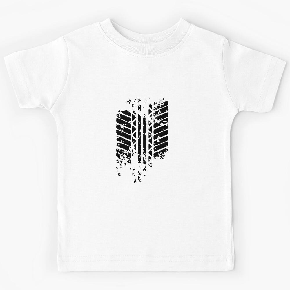 Funny CAR Tire Mark Kids T-Shirt 110